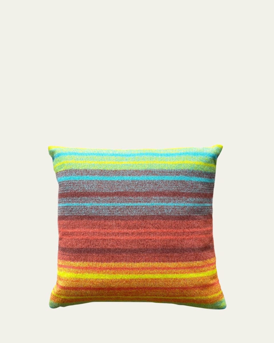 Ombre Striped Pillow, 20"Sq.